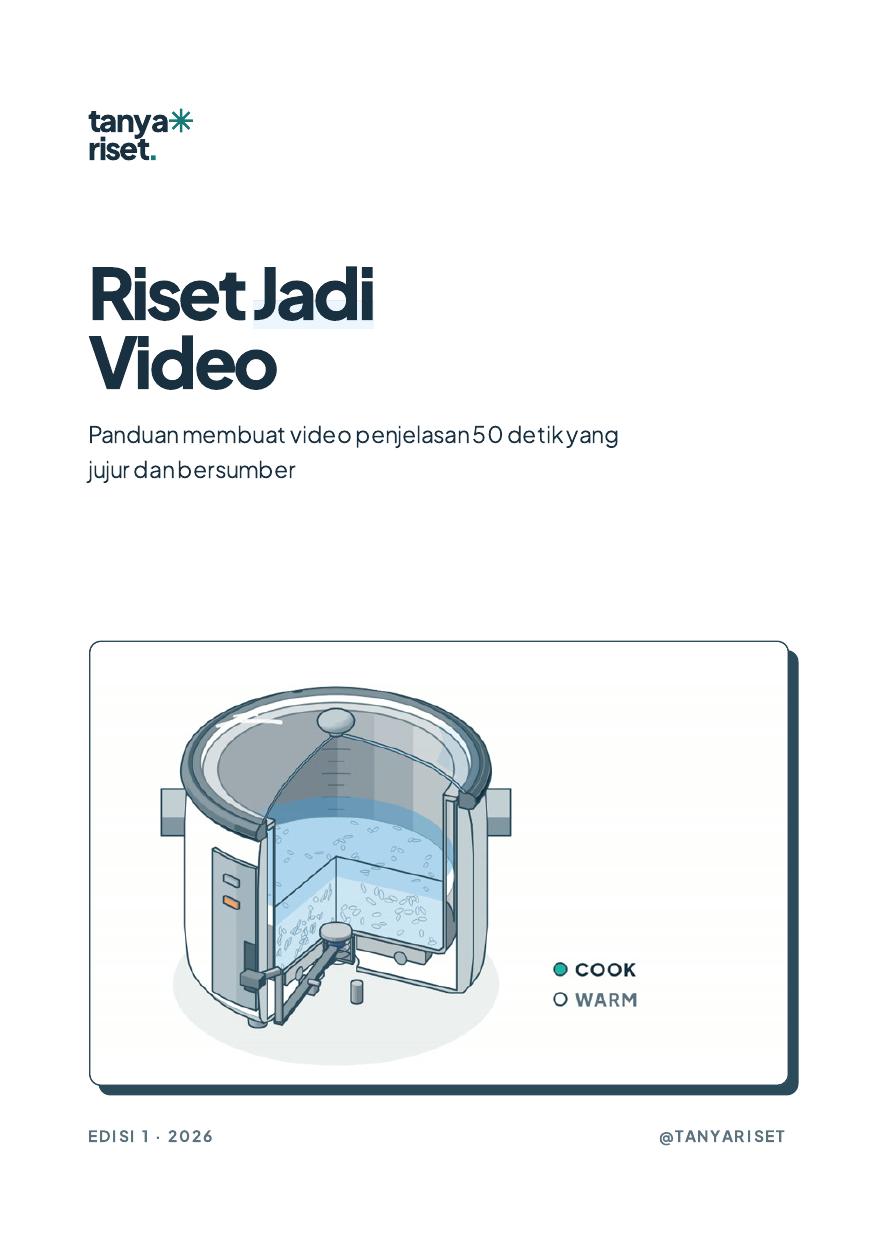 Sampul panduan Riset Jadi Video dari Tanya Riset