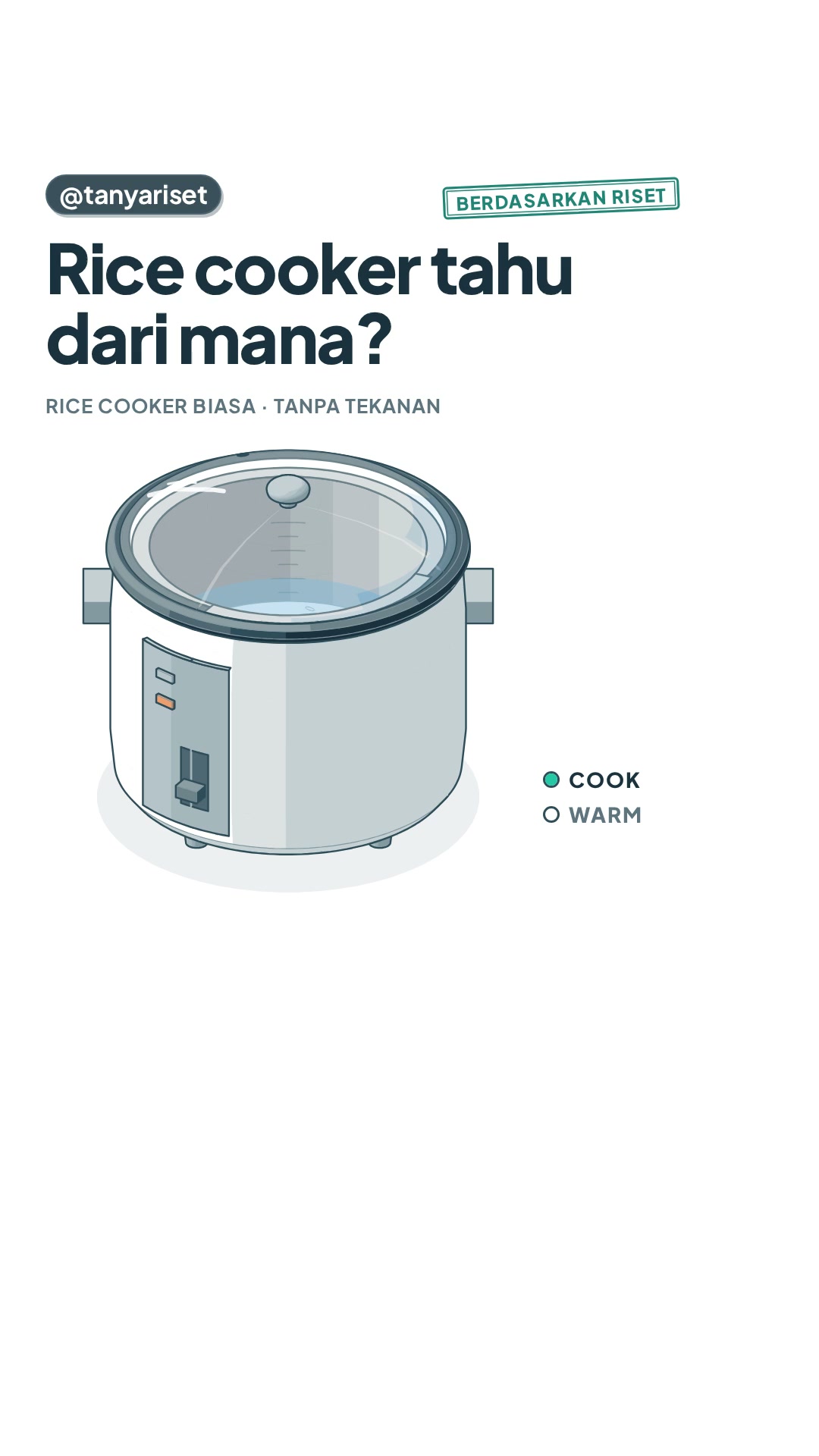 Cuplikan animasi rice cooker Tanya Riset